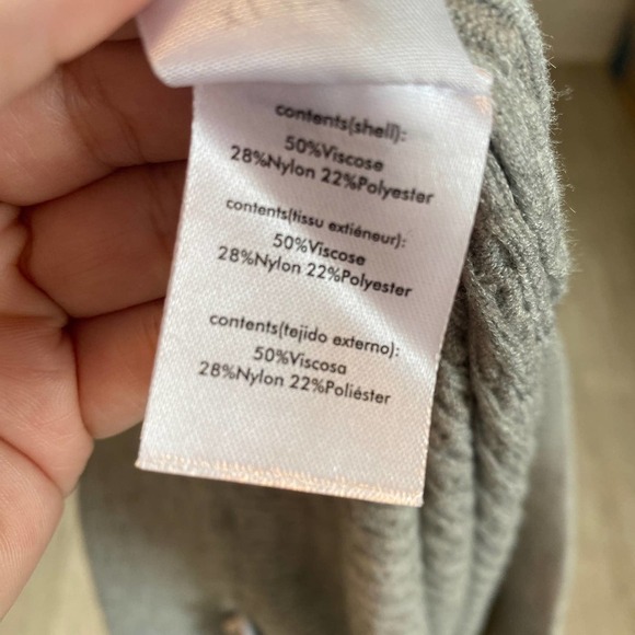 NWT We Wore What Cable Knit Mini Skirt in Light Heather Grey Size XL - Picture 5 of 7